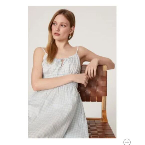 NWT Tory Burch Gingham Midi Beach Dress - Picture 2 of 13